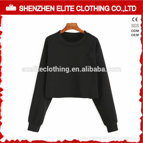 Black Fashion Hoodies Without Hood Wholesale
